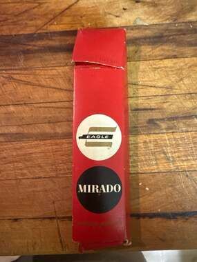 NOS Full Box Vintage #2-1/2 Eagle Mirado Chemi-Sealed Pencils 174, 6 Dozen